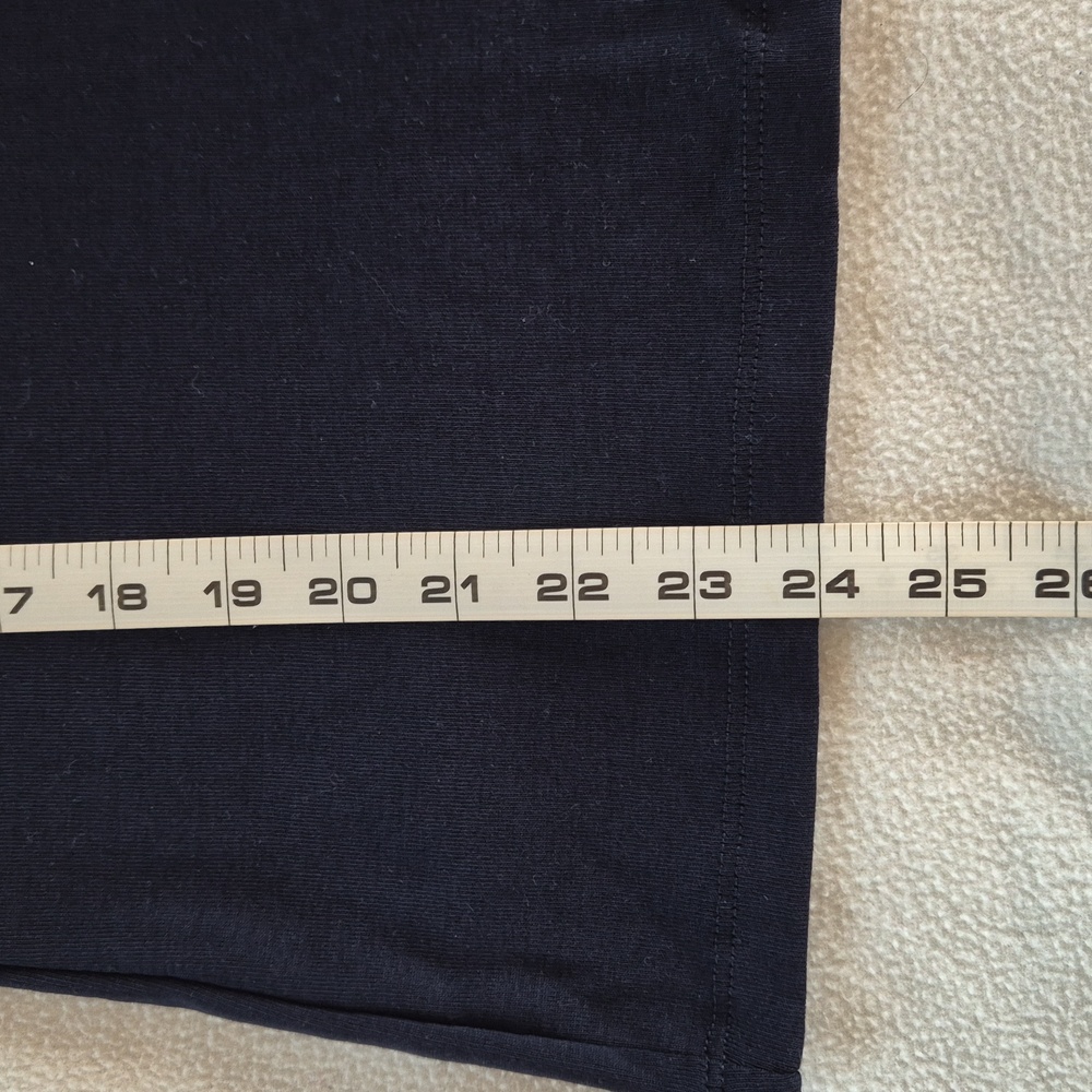 Tommy Hilfiger Women's 100% Cotton Navy Tee with Striped Bow Sleeves, size M - Picture 16 of 16